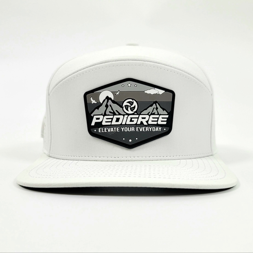 Pedigree Waterproof! ๐ฆ 6-Panel Snapback Hat with 3D PVC Patches | White - Picture 4 of 5